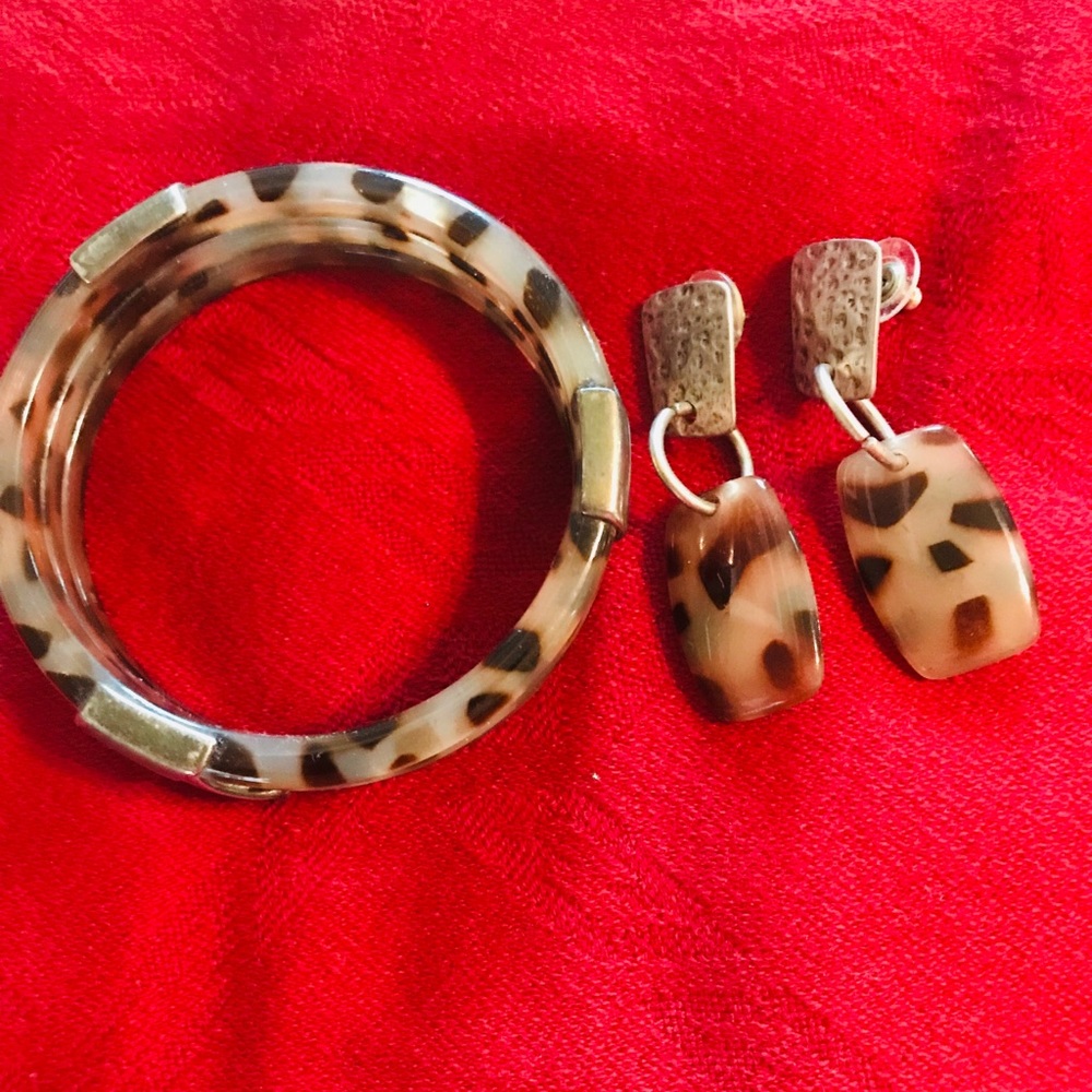 Bangle and earring set.